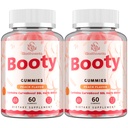 Booty Gummies for Women, BBL Gummies Contains CurvaBoost BBL Herb Blend & Creatine Monohydrate for Booty, Curves & Energy, Zero Sugar, Vegan, Peach Flavor - 120 Counts