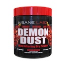 Insane Labz Demon Dust Energy Support and Pre Workout Powder Loaded with Niacin, Vitamin B12, Beta Alanine and Caffeine for Energy, Focus & Endurance, 50 Srvgs (Cinnamonic)
