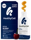 Healthycell REM Sleep - Liquid Gel Extra Strength Sleep Supplement for Adults - Melatonin, Magnesium, GABA, L-theanine Supplement - Maximum Absorption - 14 Gel Packs
