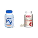 SlowMag Muscle + Heart Magnesium Chloride with Calcium Supplement & Jarrow Formulas Extra Strength Methyl Folate 400 mcg