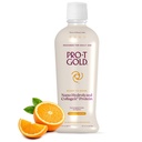 ProT Gold Liquid Collagen Protein Shot, Support for Hair, Nails & Skin, 17g from Nano Hydrolyzed & Grass Fed with Amino Acids, Gluten Free, Sugar Free, 0g Carbs, Orange Creme, 30 Fl Oz