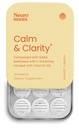 Neuro Calm & Clarity Mints - GABA L-Theanine Stress Supplement with Vitamin D3 - Non-Drowsy, Functional Calming Mints for Mood, Mental Clarity & Cognitive Function - Honey Lemon, 12 ct