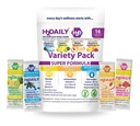 Health, Immunity & Hydration Drink Mix, 16 Stick Packs, Electrolytes, B,C,D Vitamins, Zinc & Elderberry. Lightly Sweet, No Artificial Sweeteners or Dyes (Variety Pack)