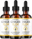 (3 Pack) Ginger Slim Drops - Official GingerSlim Droppers Supplement Premium Formula, Ginger Slim All Natural Liquid Support Advanced Formula Healthy Drops Reviews, 3 Bottles for 3 Months