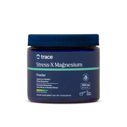 Trace Minerals Stress-X Magnesium, 350mg - Poeder Magnesium supplement ter ondersteuning van spierontspanning en herstel - rustgevende slaapondersteuning minerale supplement - Citroen Lime smaak, 7.9 oz (50 Servers)