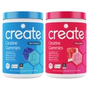 Create Creatine Monohydrate Gummies - Cool Crush Duo - Watermelon & Blue Raspberry - Creatine Gummies for Women & Men, NSF Certified, 3rd Party Tested, Anti-Melting Formula, 180 Count (2-Pack)