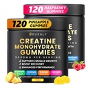Creatine Monohydrate Gummies for Men & Women, 9000MG Creatine Gummies Sugar Free -BCAA 2:1, B12 B6 for Boost Strength, Focus & Endurance, Vegan, Non-GMO