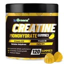 Creatine Monohydrate Gummies 6g for Men & Women, Potent Creatine Supplement, Chewables Creatine for Energy Boost, Increase Strength and Build Muscle, Gluten-Free, Sugar Free,120 Count