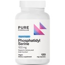 PureFormulas Phosphatidyl Serine for Memory Support, Mental Clarity & Cognitive Function, Plant-Based Vegan Supplement for Brain Health & Focus, Dairy, Gluten & Nut-Free - 120 Vegetarian Capsules