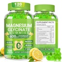 Magnesium Glycinate Gummies 600mg for Women and Men, High Absorption Magnesium Glycinate with Vitamin D, B6, and CoQ10 for Calm Support & Sleep, Sugar Free, Vegan, 60 Days Supply