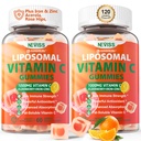 Liposomal Vitamin C 1000mg Gummies for Adults - Vitamin C Chewable with Elderberry, Zinc & 8mg Iron, Sugar Free Vit C Supplements, Daily Immune Support Gummies for Energy, Collagen Booster, 120 Counts