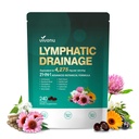 Lymphatic Drainage Supplement, Lymph System Support Supplement for Women & Men, 21-in-1 Herbal Blend with Echinacea, Dandelion, Burdock, Bromelain, Calendula, Turmeric & More