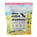 Santa Cruz Paleo Whey Protein Powder, Strawberry, 20g Grass Fed Whey Protein Isolate Per Serving, Gluten Free, Keto, Sugar Free, Paleo, Natural, Post Workout Muscle Support, 20 Servings, 1.2lb Bag