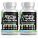 Clean Nutraceuticals GABA 750mg 5 HTP 200mg L Tryptophan 500mg L Theanine 200mg Ashwagandha SAM-e L-Glycine - Mood Support Vitamins for Women and Men with L-Tyrosine (90 Count (Pack of 2))