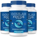 (3 Pack) Ocular Focus Capsules – Daily Eye Support Formula with a Clean, Natural Blend for Vision, Eye Focus & Visual Comfort | Gentle, Easy-to-Swallow Pills for Everyday Eye Wellness (180 Capsules)