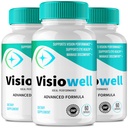 VisioWell Capsules, Official VisioWell Eye Vitamins Supplement Pills - Maximum Strength, All Natural Formula Visual Wellness & Crystal Clear View, Visio Well Advanced Support Reviews (3 Pack)