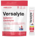 PEScience Versalyte Electrolyte Hydration Packets, Sugar Free Electrolyte Powder with Magnesium, Taurine, Antioxidants, Trace Minerals, Low Sodium - Wild Berry with Stevia, 30 Servings