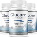(3 Pack) Glucore Capsules - GluCore Support Health Advanced Formula Premium Pills All Natural Ingredients Maximum Strength, Daily Vitamins for Overall Health & Wellness, 180 Capsules for 3 Months