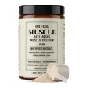 LifeCell Whey Protein – Anti-Aging Muscle Builder with Shiitake Mushroom, Collagen & Hyaluronic Acid – Plain, No Sugar Added, Soy-Free, Gluten-Free, 550g