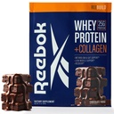 Reebok Whey Protein Powder + Collagen Peptides | 25g Protein with 9 Essential Amino Acids | Muscle Recovery, Joint & Gut Support | Informed-Sport Certified | REEbuild Chocolate Fudge Flavor, 1.4 lb