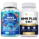Migcopat Mens Multivitamins Gummies & NMN Supplement Bundle