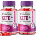 rize labs (Pack of 2 Keto Drops Keto + ACV Gummies for Weight Loss, Official Drops Gummies Ketosis, Advanced KetoDrops Gomitas Reviews Vitamin B12 B6 (120 Gummies)