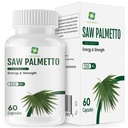 Herbs Saw Palmetto Extract,Supports Healthy Prostate Function for Men,Potent Saw Palmetto for Urinary and Prostate Health,Herbal Health Supplement,60 Capsules 450mg Powder and 100mg Extract