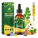 Soursop Bitters Liquid with Sea Moss, Moringa, Turmeric, Black Seed Oil, Oregano, Ashwagandha for Cell Support, Immune Boost - Soursop Graviola Liquid Drops Natural Flavor, 2 Fl Oz