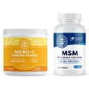 Vimergy Skin Potion Kit – Micro-C Immune Power(TM) (125g) and MSM (120 Capsules) – Skin, Hair & Nail Support + Collagen + Immunity – Vegan, Paleo, Gluten-Free, Kosher – Pure, Potent Daily Supplements