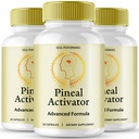 Pineal Activator Capsules, Official PinealActivator Brain Health Supplement Pills, Advanced Nootropic Pills Support, All Natural Pineal Activator Cognitive Health & Function Reviews (3 Pack)
