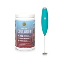Chocolate Peptides Powder, Grass Fed Hydrolyzed Type 1&3 Collagen, Promotes Hair, Skin, Nails, Bones, Joint Health (30 Servings) (Chocolate + Mixer)
