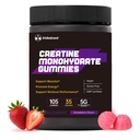 Creatine Gummies 5000mg, Sugar Free Creatine Monohydrate, Vegan Chewables Creatine for Women and Men (105 Count, Strawberry)