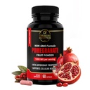Pomegranate Capsules 500mg Whole Fruit Powder – 60 Capsules, 1-Month Supply – Antioxidant & Immune Support Supplement – Non-GMO, Made in USA – Natural Polyphenols & Ellagic Acid from Pomegranate Fruit