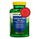 Spring Valley Calcium Plus Vitamin D3 150 Mini Softgels | Calcium Supplement | CaIcium mini softgels | CaIcium 600 mg with Vitamin d3 | 150 Mini Softgels + STS Sticker