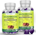 Paddestoel Gummies Leeuwen Mane supplement paddo supplement met Leeuwen Mane, Turkije staart, Cordyceps, Reishi, Chaga Extract 