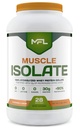 MFL 100% Isolate Protein l 30g of Protein l 12g Amino Acids l Keto Friendly l Low Carbs l 2 lbs. (Cookies & Cream)