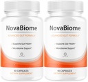 (2 Pack) NovaBiome Capsules - Official NovaBiome Pills Advanced Formula with All Natural Ingredients, Novabiome Advanced Pills for Wellness & Overall Health Support Reviews, 120 Capsules for 2 Months