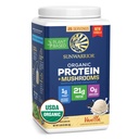 Sunwarrior Organic Protein Powder Warrior Blend + Mushroom Vanilla 912.33g Tub (25 SRV)