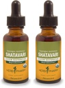 Herb Pharm Certified Organic Shatavari Liquid Extract for Female Reproductive System Support - 1 Ounce (Pack of 2)
