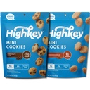 HighKey Sugar Free Cookies Variety 2-Pack - Keto Snack Pack Zero Carb No Sugar Chocolate Chip Cookies + Snickerdoodles Low Carb Snacks Gluten Free Diabetic Snack Dessert Diet Friendly Food Sweets 4oz