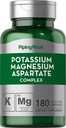 Piping Rock Potassium Magnesium Aspartate Supplement | 180 Capsules | Complex for Women and Men | Non-GMO, Gluten Free