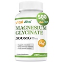Magnesium Glycinate 500mg Per Capsule - High Absorption, Extra Strength Supplement for Sleep Support & Muscle Relaxation*, Gluten-Free, 240 Capsules