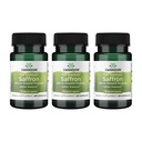 Swanson Full Spectrum Organic Spanish Saffron Mood and Stress Support Supplement for Adults Seeking Natural Relaxation - Whole Ground Stigmas (60 Vegan Capsules, 15 mg, 3 Pack)
