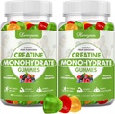 Creatine Monohydrate Gummies - Pre-Workout Creatine for Women Men, Enhanced Muscle Strength, Boost Focus and Endurance, Muscle Builder,Complex L-Taurine + Vitamin B12,Vegan, Gluten-Free 160 Count
