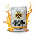 Ekkovision Creatine Monohydrate Gummies for Men and Women, Orange Citrus Flavor, Sugar Free Creatine Gummies for Pre Workout, Muscle Strength and Recovery, Vegan & Travel Friendly, 300 Ct, 60 Servings
