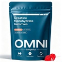 Creatine Monohydrate Gummies for Women & Men | Convenient & Easy to Take Great Tasting Watermelon Flavor | 1g per Gummy, Low Sugar | 90 Count