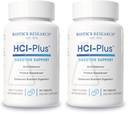 BIOTICS RESEARCH HCl Plus™, Supplies Betaine Hydrochloride, Pepsin, Glutamic Acid and More, Supports Healthy Digestion, 90 Tabs (Pack of 2)