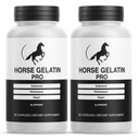 (2 Pack) Horse Gelatin Capsules - Official HorseGelatin Supplement Pills with Premium Ingredients, Advanced Formula Support for Overall Health & Wellness Reviews (120 Capsules)