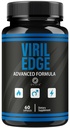 Viril Edge for Men Capsules - Official VirilEdge Pills Advanced Support for Maximum Strength, All Natural Ingredients Premium Vitamins for Overall Health & Wellness, 60 Capsules for 1 Month