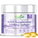 NMN Supplement Softgels, 4-in-1 NMN Beta 1000mg w. Quercetin TMG Resveratrol Astaxanthin for Anti Aging Energy & Immune Support, NMNH Alternative Liposomal High Absorption for Women Men